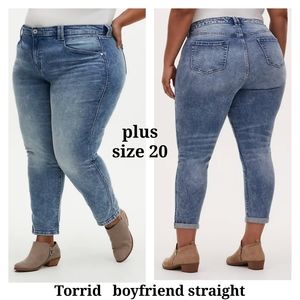 Torrid Boyfriend Straight plus size 20S Blue